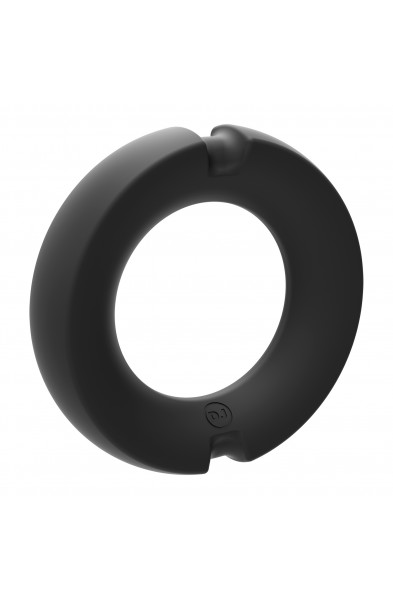 Merci - the Paradox - Silicone Covered Metal Cock  Ring - 50mm - Black