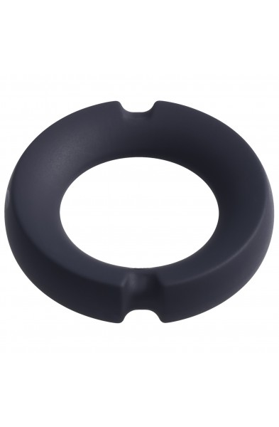 Merci - the Paradox - Silicone Covered Metal Cock  Ring - 50mm - Black