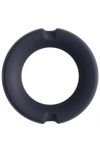 Merci - the Paradox - Silicone Covered Metal Cock  Ring - 50mm - Black