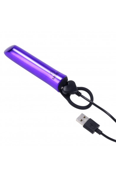 Merci - Power Play With Silicone Grip Ring -  Violet