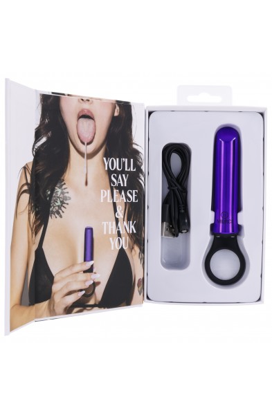 Merci - Power Play With Silicone Grip Ring -  Violet