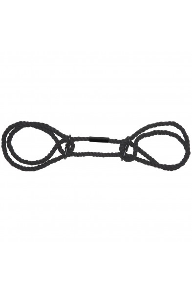 Merci - Restrain - 6mm Hemp Wrist or Ankle Cuffs - Black