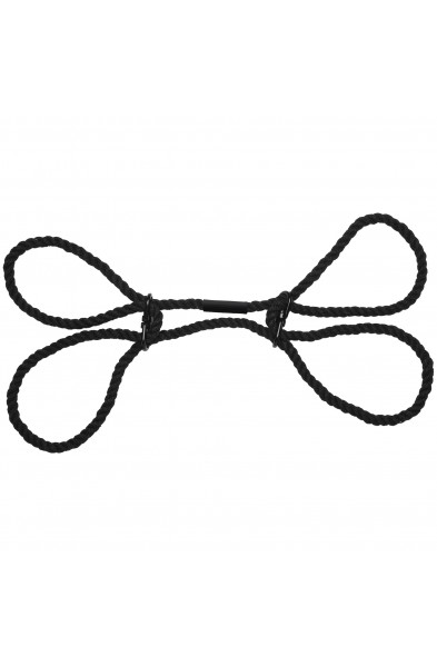 Merci - Restrain - 6mm Hemp Wrist or Ankle Cuffs - Black