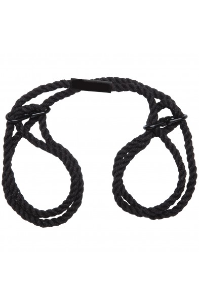 Merci - Restrain - 6mm Hemp Wrist or Ankle Cuffs - Black