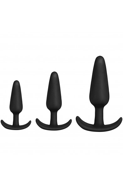 Merci - Tush Trainer - 3 Piece Silicone Set - Black