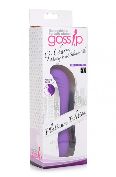 5x G-Charm Moving G-Spot Bead Mini Vibe - Violet