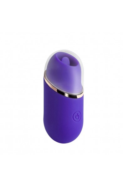 Abby - Mini Clit Licking Vibrator Tongue Sex Toy  - Purple