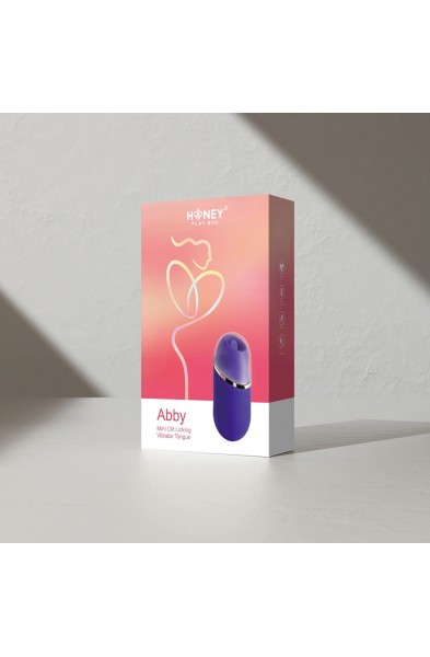 Abby - Mini Clit Licking Vibrator Tongue Sex Toy  - Purple