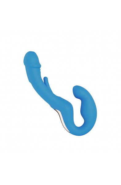 Harmony Duo App-Controlled Strapless Strap-on - Blue