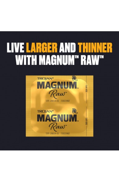 Trojan Magnum Raw 3 Ct Condoms
