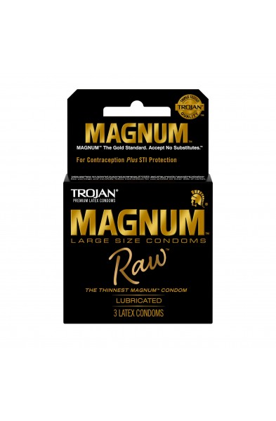 Trojan Magnum Raw 3 Ct Condoms