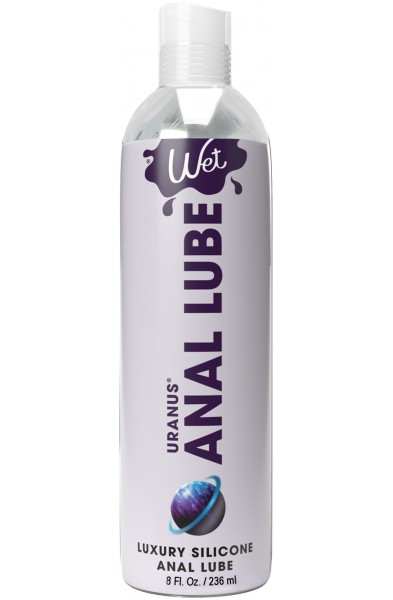 Wet Uranus Anal Lube - Premium Silicone Based  Lubricant 8 Oz