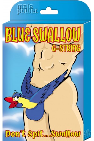 Blue Swallow G-String - One Size - Blue