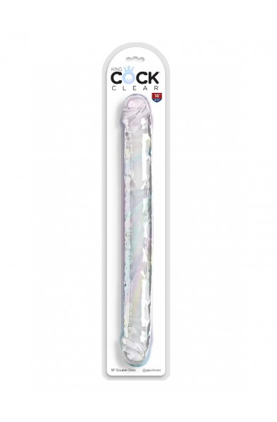 18 Inch Double Dildo - Clear