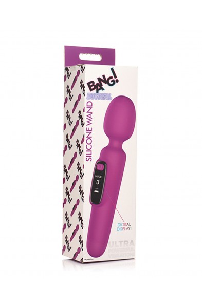 Bang Digital Silicone Wand - Purple