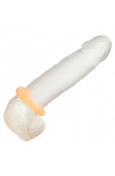Alpha Glow-in-the-Dark Liquid Silicone Prolong   Medium Ring - Orange