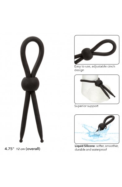 Alpha Liquid Silicone Lasso - Black