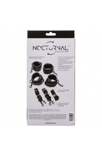 Nocturnal Collection Bed Restraints - Black