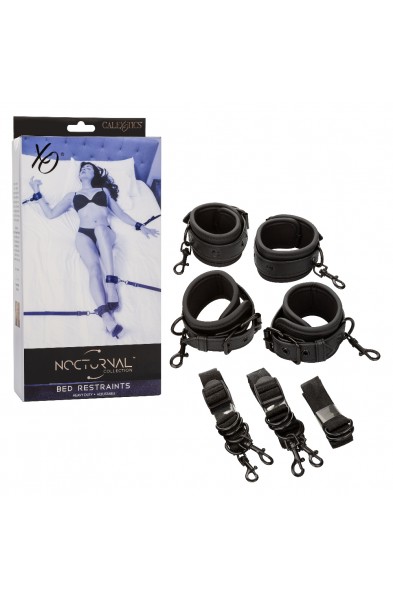 Nocturnal Collection Bed Restraints - Black