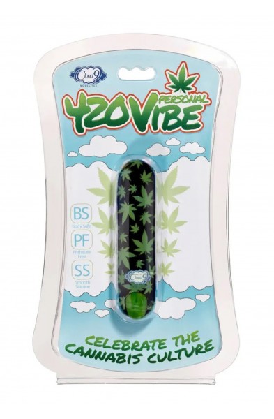 420 Stubby Vibe Cannabis Leaf - Black/green
