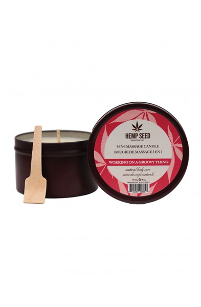 Hemp Seed 3-in-1 Massage Candle - Working on a  Groovy Thing 6 Oz