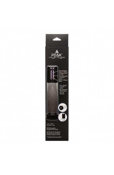 Peak Rechargeable Pump - Black/clear