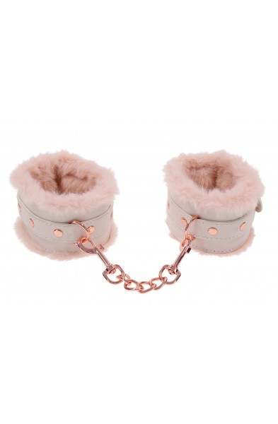 Peaches N Creame Fur Handcuffs - Pink