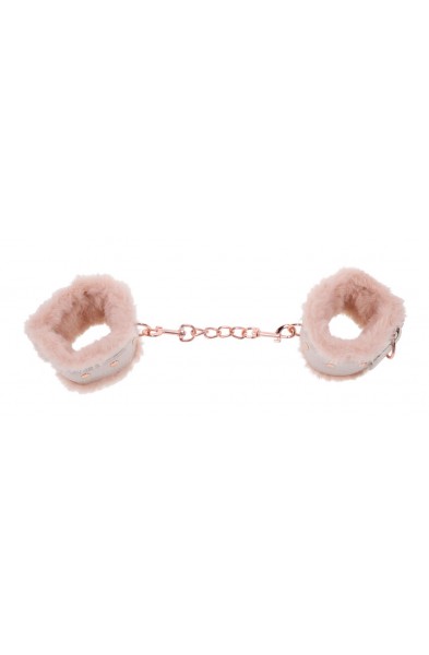 Peaches N Creame Fur Handcuffs - Pink