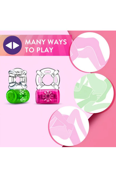 Play With Me Pleaser Rechargeable C-Ring Neon-Green
