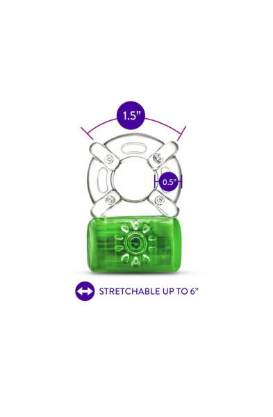 Play With Me Pleaser Rechargeable C-Ring Neon-Green