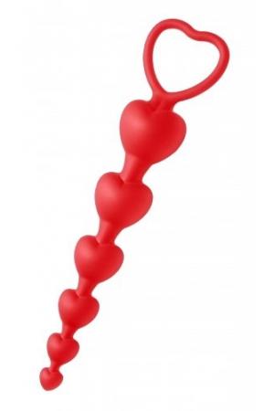 Sweet Hearts - Heart Shaped Silicone Anal Beads