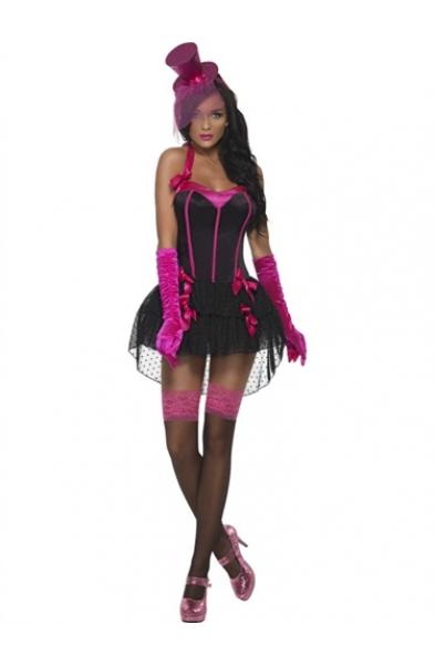 Fever Bow Burlesque Costume - Extra Small