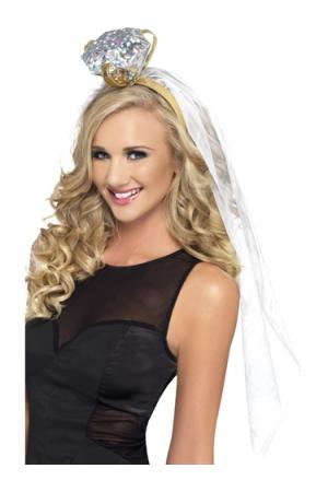 Hen Night Ring Headband White
