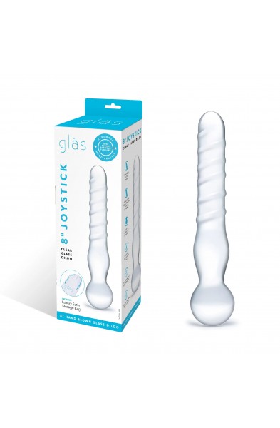 Joystick Clear Glass Dildo