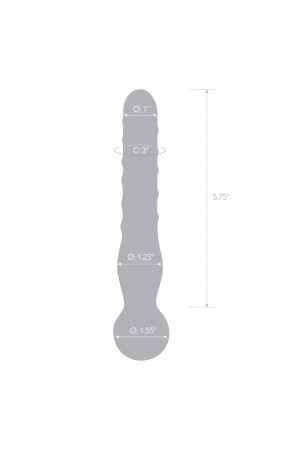 Joystick Clear Glass Dildo