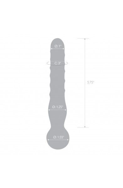 Joystick Clear Glass Dildo