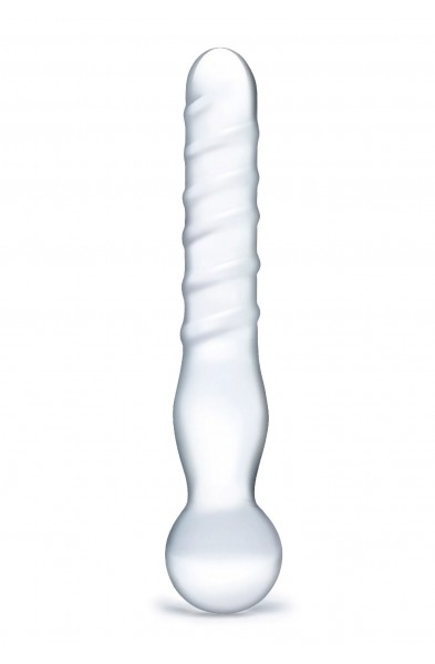 Joystick Clear Glass Dildo