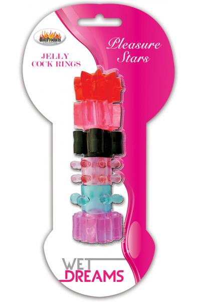 Pleasure Stars Jelly Cock Rings