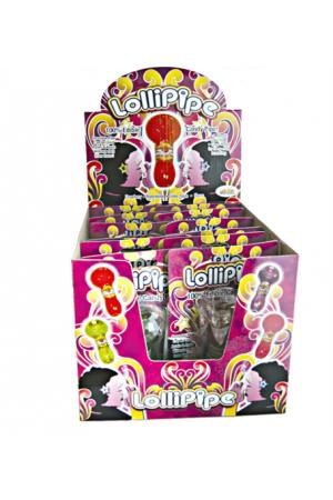 Lollipipes Edible Candy Pipe Assorted Flavors Display 12 Pieces