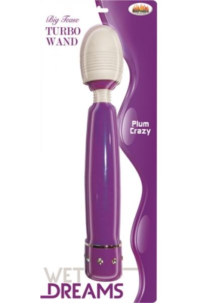 Wet Dreams Big Tease Turbo Wand - Plum Crazy