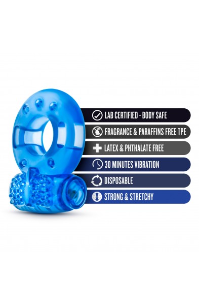 Stay Hard - Vibrating Cock Rings - 2 Pack - Blue