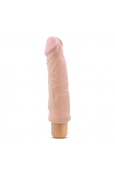 X5 Plus - Hard on Vibrating 9 Inch Dildo - Natural