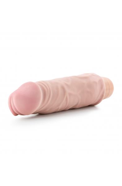 X5 Plus - Hard on Vibrating 9 Inch Dildo - Natural