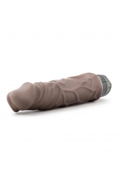 X5 Plus - Hard on Vibrating 9 Inch Dildo - Brown