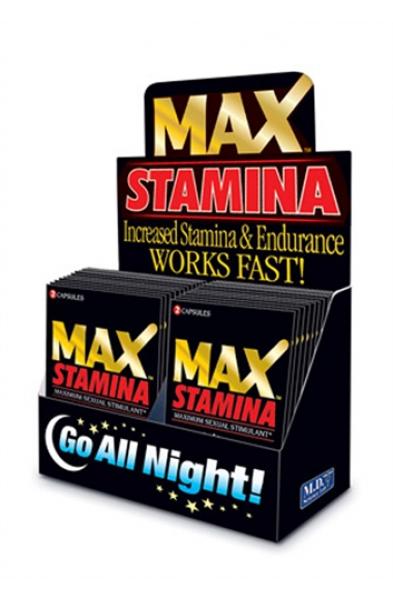 Max Stamina - 24 Count Display - 2 Count Packets