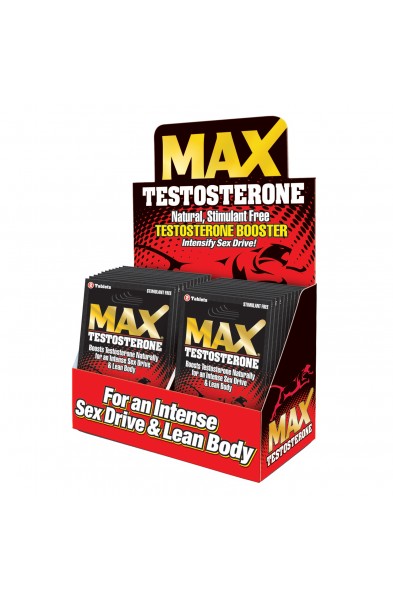 Max Testosterone - 24 Count Display - 2 Count Packets