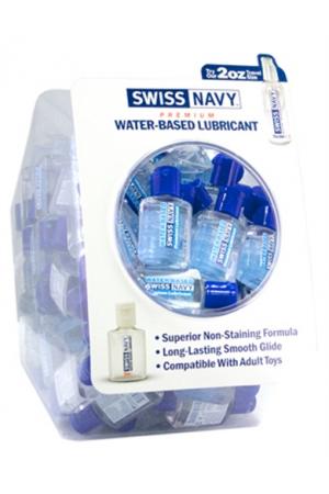 Swiss Navy Water-Based Lubricant - 100 Count Bowl  20 ml Bottles