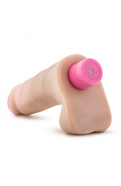 X5 Plus - 7 Inch Vibrating Cock - Beige