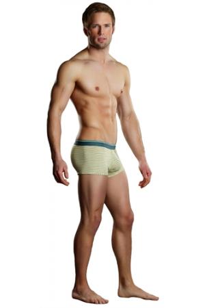 Heather Stripe Pouch Enhancer  Short - Large -  Yellow