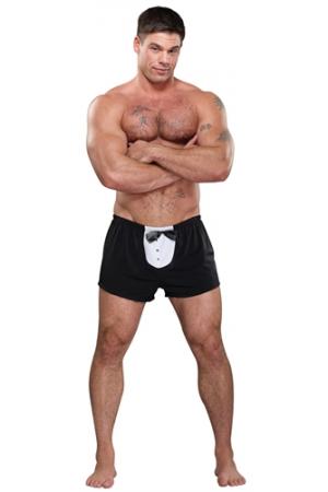 Tuxedo Boxer - One  Size - Black